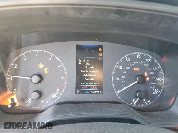 2023 Toyota Corolla Cross LE with VIN 7MUCAAAG8PV060228, listed as a Copart auction lot 86827224 with 40,395 mi miles and Salvage title. Bid and sale history available at DreamBid. Image 9.