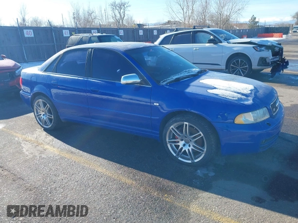 2001 Audi S4 with VIN WAURD68D31A046436, listed as a IAAI auction lot 41408281 with 88,801 mi miles. Bid and sale history available at carsss.com. Image 1.