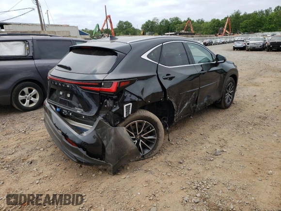 2022 Lexus NX with VIN JTJGKCEZXN5001603, listed as a Copart auction lot 47323882 with 508 mi miles. Bid and sale history available at carsss.com. Image 4.