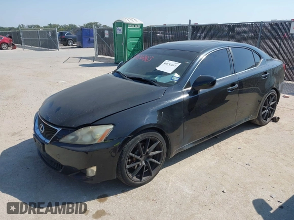 2006 Lexus IS 250 Manual with VIN JTHBK262X62018704, listed as a IAAI auction lot 40532463 with 232,601 mi miles. Bid and sale history available at carsss.com. Image 2.