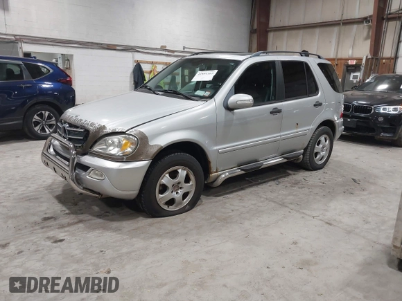2002 Mercedes-Benz M 320/430/500 with VIN 4JGAB54E42A343467, listed as a IAAI auction lot 41891163 with 173,924 mi miles and . Bid and sale history available at DreamBid. Image 2.