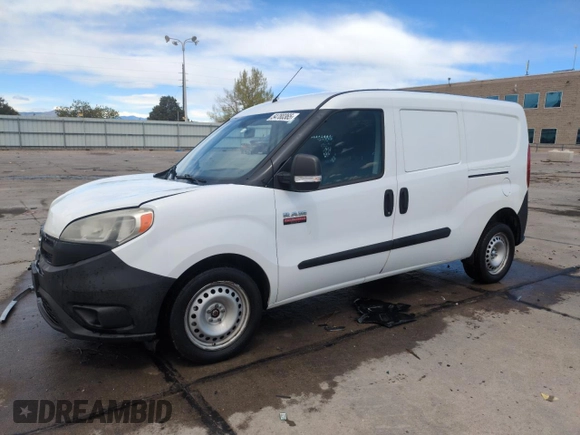 2016 Ram ProMaster City Cargo Tradesman with VIN ZFBERFAT3G6C46058, listed as a Copart auction lot 54780365 with 65,177 mi miles and Salvage Title. Bid and sale history available at DreamBid. Image 1.