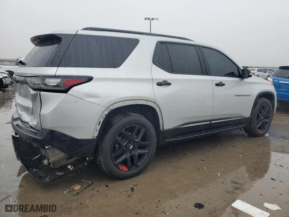 2018 Chevrolet Traverse Premier with VIN 1GNERKKW2JJ214774, listed as a Copart auction lot 87825795 with 100,041 mi miles and Salvage Title. Bid and sale history available at carsss.com. Image 3.
