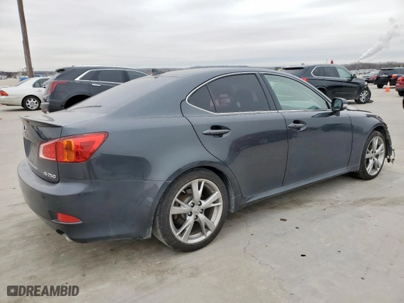 2010 Lexus IS 250 with VIN JTHBF5C26A5127632, listed as a Copart auction lot 46344775 with 0 mi miles and Clean Title. Bid and sale history available at carsss.com. Image 3.
