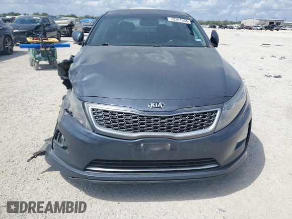 2015 Kia Optima Hybrid with VIN KNAGM4AD3F5077787, listed as a Copart auction lot 72204394 with 87,094 mi miles and Salvage Title. Bid and sale history available at carsss.com. Image 5.