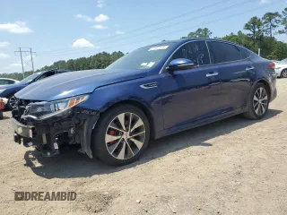 2016 Kia Optima SX Turbo with VIN 5XXGW4L26GG016746, listed as a Copart auction lot 57087875 with 80,567 mi miles and Salvage title. Bid and sale history available at DreamBid. Image 1.
