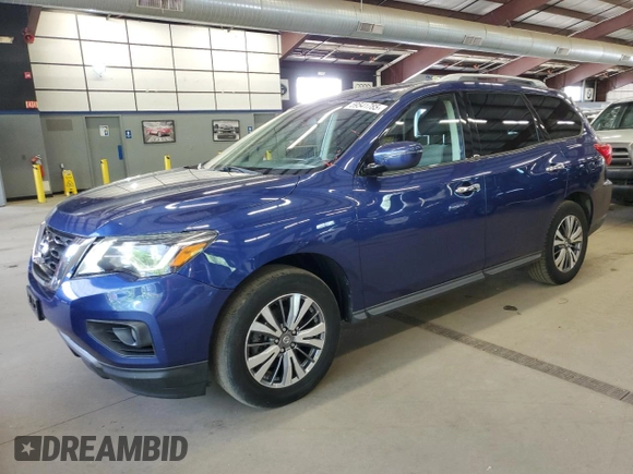 2019 Nissan Pathfinder SL z VIN 5N1DR2MM6KC637648, wystawiony jako Copart lot #59541785 z przebiegiem 107 151 mil mil oraz Czysty tytuł • Clean title. Historia ofert i sprzedaży dostępna na DreamBid. Obrazek 1.