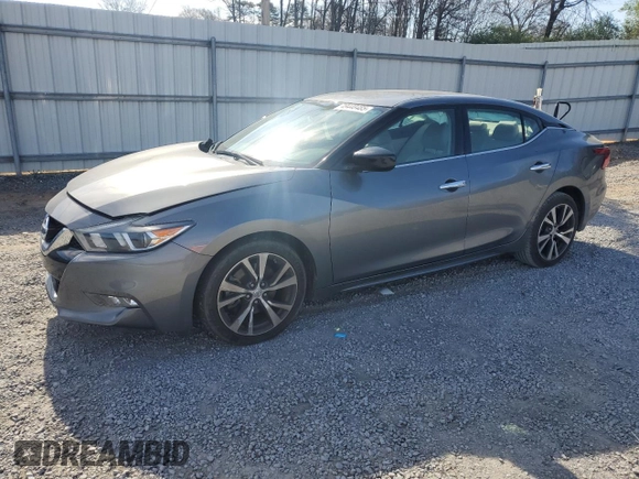 2016 Nissan Maxima S with VIN 1N4AA6AP1GC375135, listed as a Copart auction lot 49448485 with 85,510 mi miles and Salvage Title. Bid and sale history available at DreamBid. Image 1.