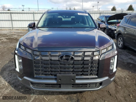 2024 Hyundai Palisade SEL with VIN KM8R4DGE5RU795391, listed as a Copart auction lot 43398655 with 5,811 mi miles and Salvage Title. Bid and sale history available at carsss.com. Image 5.