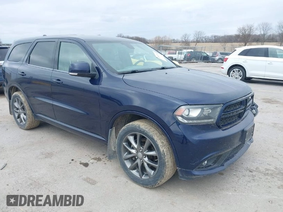 2017 Dodge Durango GT with VIN 1C4RDJDG3HC692032, listed as a IAAI auction lot 41857164 with 139,430 mi miles and . Bid and sale history available at carsss.com. Image 1.