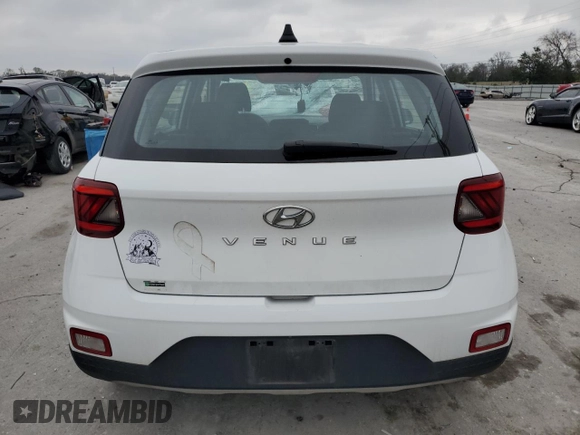 2021 Hyundai Venue SE with VIN KMHRB8A34MU067106, listed as a Copart auction lot 50982945 with 92,455 mi miles and Salvage Title. Bid and sale history available at DreamBid. Image 6.