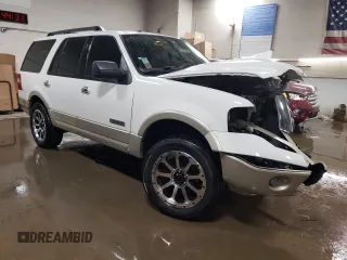 2008 Ford Expedition Eddie Bauer with VIN 1FMFU18518LA43000, listed as a Copart auction lot 49407645 with 108,053 mi miles and Salvage title. Bid and sale history available at DreamBid. Image 4.