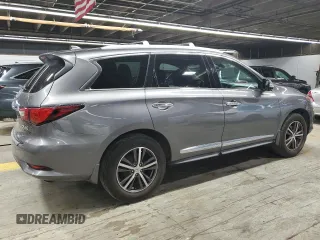 2017 Infiniti QX60 with VIN 5N1DL0MM4HC548613, listed as a Copart auction lot 47993765 with 96,334 mi miles and Salvage Title. Bid and sale history available at DreamBid. Image 3.
