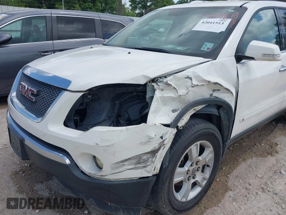 2009 GMC Acadia SLT1 with VIN 1GKER23D09J117644, listed as a IAAI auction lot 42041513 with 217,888 mi miles. Bid and sale history available at carsss.com. Image 6.