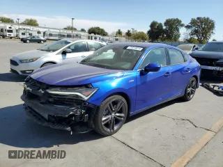 2023 Acura Integra w/A-Spec Package with VIN 19UDE4H38PA007485, listed as a Copart auction lot 71814614 with 13,992 mi miles and Salvage Title. Bid and sale history available at carsss.com. Image 1.
