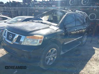 2011 Nissan Armada SV with VIN 5N1BA0ND0BN614873, listed as a IAAI auction lot 41739694 with 141,954 mi miles and . Bid and sale history available at DreamBid. Image 2.