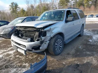 2015 Ford Expedition Max XLT z VIN 1FMJK1JT0FEF44003, wystawiony jako IAAI lot #41343360 z przebiegiem 155 586 mil mil oraz . Historia ofert i sprzedaży dostępna na DreamBid. Obrazek 2.