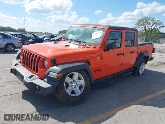 2020 Jeep Gladiator Sport S с VIN 1C6HJTAG1LL154854, выставлен на аукционе IAAI как лот 42272169 с пробегом 66 909 миль миль и . История ставок и продаж доступна на DreamBid. Изображение 2.