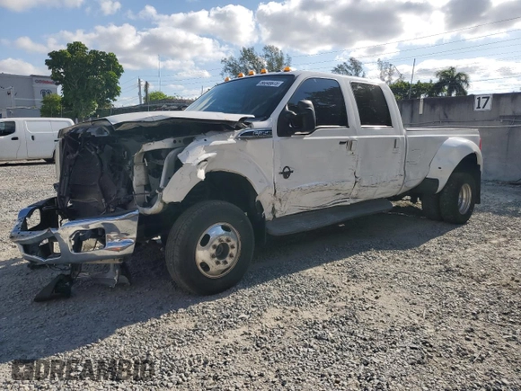 2015 Ford F-350 Lariat with VIN 1FT8W3DTXFEA10084, listed as a Copart auction lot 56049975 with Not provided miles and Salvage title. Bid and sale history available at DreamBid. Image 1.