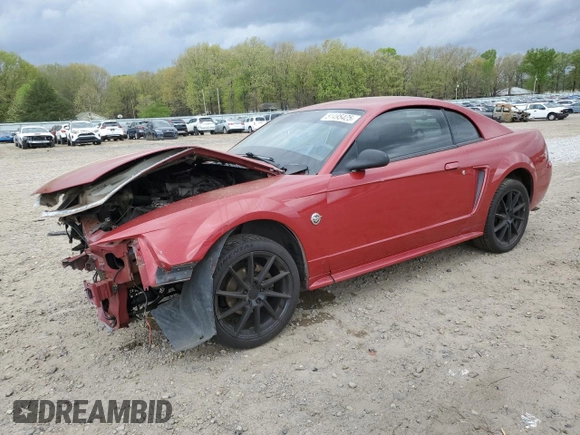 2004 Ford Mustang Standard with VIN 1FAFP40404F110233, listed as a Copart auction lot 51495425 with 0 mi miles and Salvage Title. Bid and sale history available at carsss.com. Image 1.