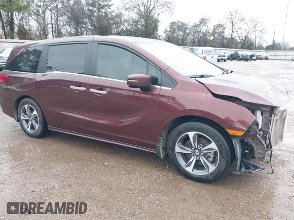 2019 Honda Odyssey Touring with VIN 5FNRL6H82KB060023, listed as a IAAI auction lot 41451199 with 82,994 mi miles. Bid and sale history available at carsss.com. Image 1.