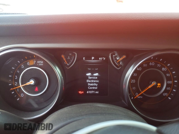 2018 Jeep Wrangler Unlimited Sport S с VIN 1C4HJXDN2JW246657, выставлен на аукционе Copart как лот 60331945 с пробегом 61 071 миль миль и Списание • Salvage title. История ставок и продаж доступна на DreamBid. Изображение 9.