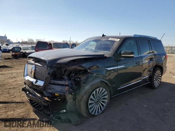 2020 Lincoln Navigator Reserve z VIN 5LMJJ2LT2LEL09441, wystawiony jako Copart lot #50593575 z przebiegiem 59 347 mil mil oraz Szkoda całkowita • Salvage title. Historia ofert i sprzedaży dostępna na DreamBid. Obrazek 1.