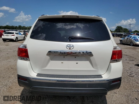 2012 Toyota Highlander Limited with VIN 5TDYK3EH1CS062103, listed as a Copart auction lot 61783985 with 250,512 mi miles and Salvage title. Bid and sale history available at DreamBid. Image 6.