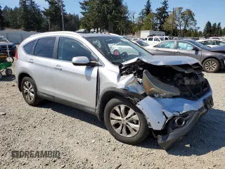 2013 Honda CR-V EX-L z VIN 2HKRM4H75DH693483, wystawiony jako Copart lot #55702115 z przebiegiem 210 135 mil mil oraz Szkody całkowita. Historia ofert i sprzedaży dostępna na DreamBid. Obrazek 4.