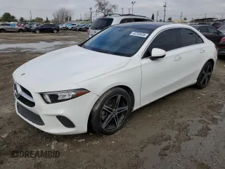 2021 Mercedes-Benz A 220 with VIN W1K3G4EB2MJ290158, listed as a Copart auction lot 44759935 with 57,782 mi miles and Salvage Title. Bid and sale history available at DreamBid. Image 1.