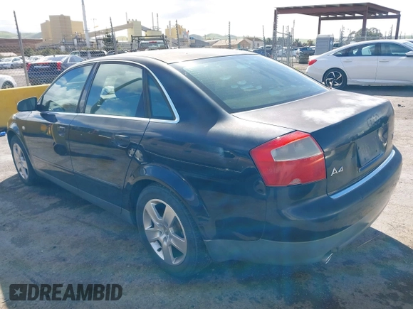 2003 Audi A4 3.0L with VIN WAULT68E03A183189, listed as a IAAI auction lot 41806445 with 1 mi miles. Bid and sale history available at carsss.com. Image 3.