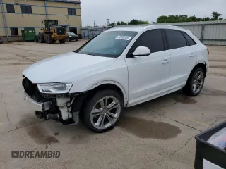 2016 Audi Q3 Premium Plus with VIN WA1BFCFS0GR022016, listed as a Copart auction lot 54386205 with 86,445 mi miles and Salvage title. Bid and sale history available at DreamBid. Image 1.
