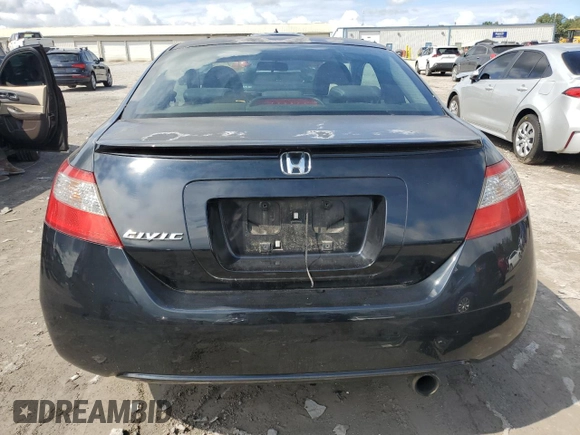 2009 Honda Civic Cpe EX-L with VIN 2HGFG12989H526829, listed as a Copart auction lot 73685054 with 169,968 mi miles and Salvage Title. Bid and sale history available at carsss.com. Image 6.