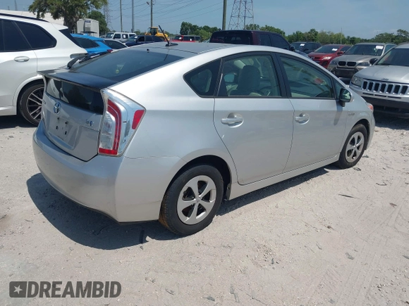 2015 Toyota Prius Four with VIN JTDKN3DU6F0467456, listed as a IAAI auction lot 42112420 with 1 mi miles. Bid and sale history available at carsss.com. Image 4.