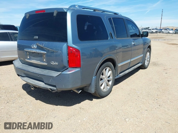 2008 Infiniti QX56 with VIN 5N3AA08C48N907934, listed as a IAAI auction lot 42070287 with 220,766 mi miles. Bid and sale history available at carsss.com. Image 4.