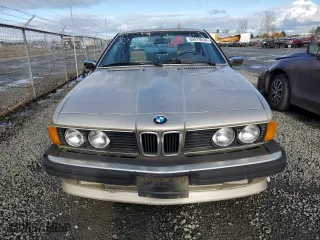 1986 BMW 6 Series 635CSi with VIN WBAEC8409G0613604, listed as a Copart auction lot 85919534 with 176,988 mi miles and Salvage Title. Bid and sale history available at carsss.com. Image 5.