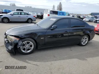 2008 BMW 3 Series 328i with VIN WBAVC53508F009577, listed as a Copart auction lot 46663635 with 138,355 mi miles and Salvage Title. Bid and sale history available at carsss.com. Image 1.