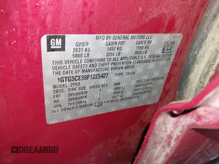 2015 GMC Canyon 2WD SLT with VIN 1GTG5CE39F1225427, listed as a IAAI auction lot 41453753 with 115,801 mi miles. Bid and sale history available at carsss.com. Image 9.