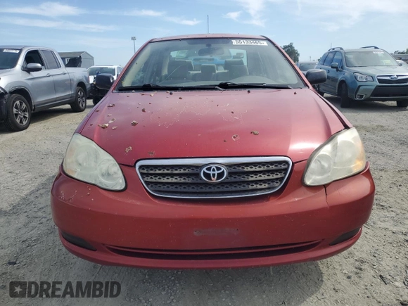 2007 Toyota Corolla CE with VIN JTDBR32E670128598, listed as a Copart auction lot 55133465 with 170,658 mi miles and Salvage Title. Bid and sale history available at DreamBid. Image 5.