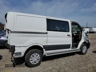 2024 Ford Transit Cargo with VIN 1FTBR1Y84RKB03745, listed as a Copart auction lot 49505745 with 867 mi miles and Clean Title. Bid and sale history available at DreamBid. Image 3.