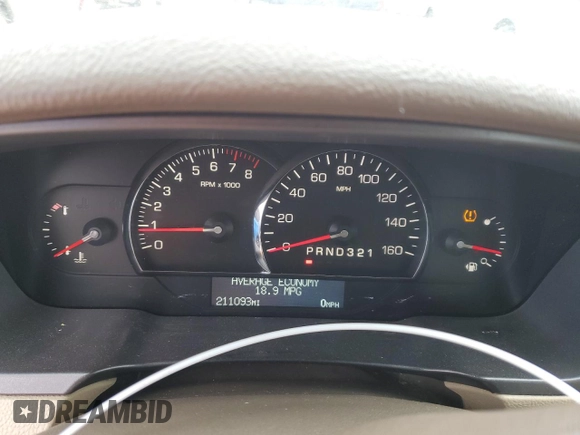 2006 Cadillac DTS w/1SC with VIN 1G6KD57Y16U213789, listed as a Copart auction lot 43120025 with 211,093 mi miles and Clean Title. Bid and sale history available at carsss.com. Image 9.