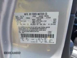2011 Ford Escape Limited с VIN 1FMCU9E78BKA36193, выставлен на аукционе IAAI как лот 42609040 с пробегом 175 439 миль миль и . История ставок и продаж доступна на DreamBid. Изображение 9.