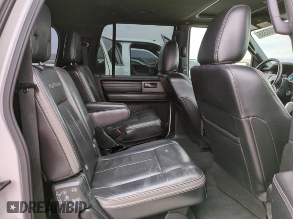 2016 Ford Expedition Max Platinum with VIN 1FMJK1MT5GEF52174, listed as a Copart auction lot 49000355 with 112,451 mi miles and Salvage title. Bid and sale history available at DreamBid. Image 11.