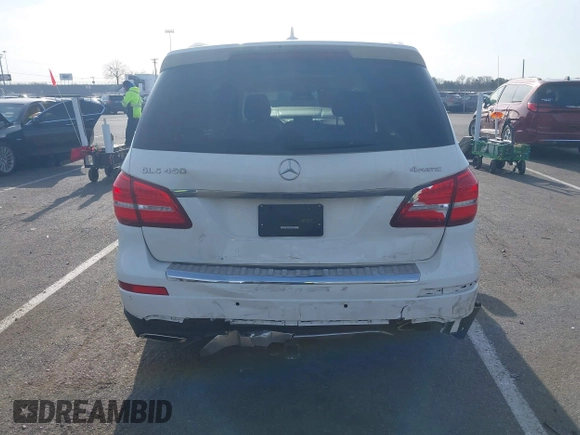 2017 Mercedes-Benz GLS 450 with VIN 4JGDF6EE6HA908431, listed as a IAAI auction lot 41914752 with 156,939 mi miles and . Bid and sale history available at DreamBid. Image 16.