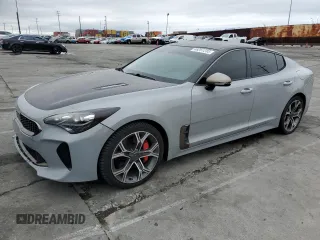 2018 Kia Stinger GT with VIN KNAE35LC4J6032204, listed as a Copart auction lot 48251235 with 58,687 mi miles and Salvage Title. Bid and sale history available at carsss.com. Image 1.