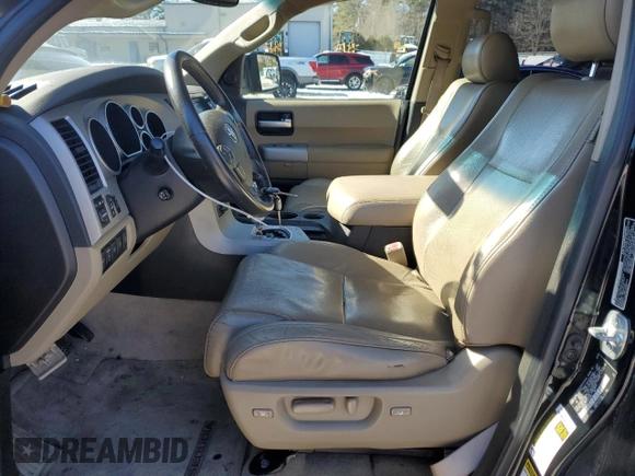 2008 Toyota Sequoia Platinum with VIN 5TDBY67A48S013961, listed as a Copart auction lot 46236575 with 185,568 mi miles and Non Repairable. Bid and sale history available at carsss.com. Image 7.