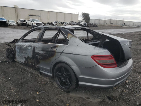 2009 Mercedes-Benz C-Class 3.0L Sport with VIN WDDGF54X49F260712, listed as a Copart auction lot 48760925 with 0 mi miles and Salvage Title. Bid and sale history available at carsss.com. Image 2.