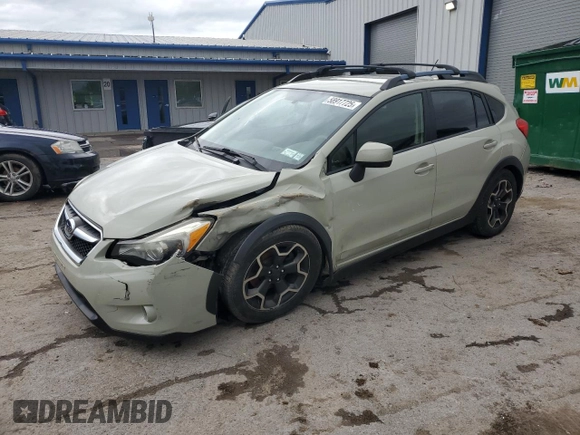 2014 Subaru Crosstrek Premium with VIN JF2GPACCXE8347903, listed as a Copart auction lot 58917725 with 67,042 mi miles and Salvage title. Bid and sale history available at DreamBid. Image 1.