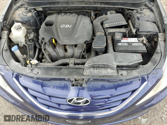 2013 Hyundai Sonata GLS with VIN 5NPEB4AC1DH593585, listed as a Copart auction lot 51829125 with 130,101 mi miles and Salvage Title. Bid and sale history available at carsss.com. Image 11.