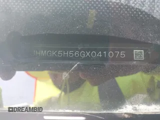 2016 Honda Fit LX z VIN JHMGK5H56GX041075, wystawiony jako IAAI lot #42023299 z przebiegiem 145 658 mil mil oraz . Historia ofert i sprzedaży dostępna na DreamBid. Obrazek 9.